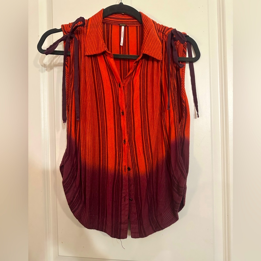 FP striped bow blouse